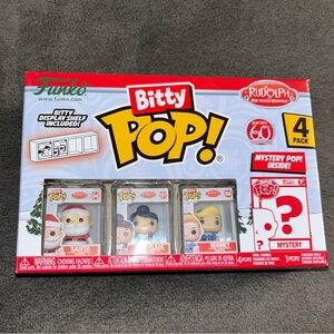 🆕 Funko BITTY POP! MINI PACK Rudolph Red Nosed Reindeer